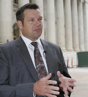 Kansas Secretary of State Kris Kobach in Denver