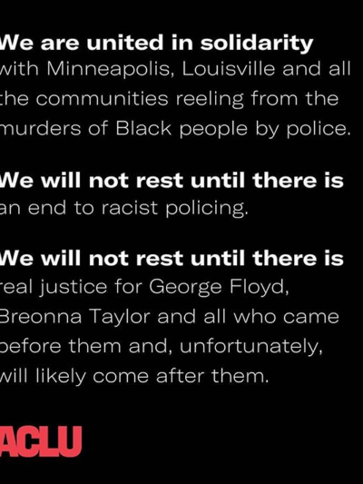 We will not rest until there is an end to racist policing.