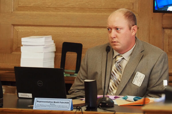 Rep. Brett Fairchild, R-St. John, joined a bipartisan group of legislators endorsing a House bill banning no-knock search warrants of residences and adoption of a law requiring officers to be in uniform when serving the warrants. (Sherman Smith/Kansas Ref