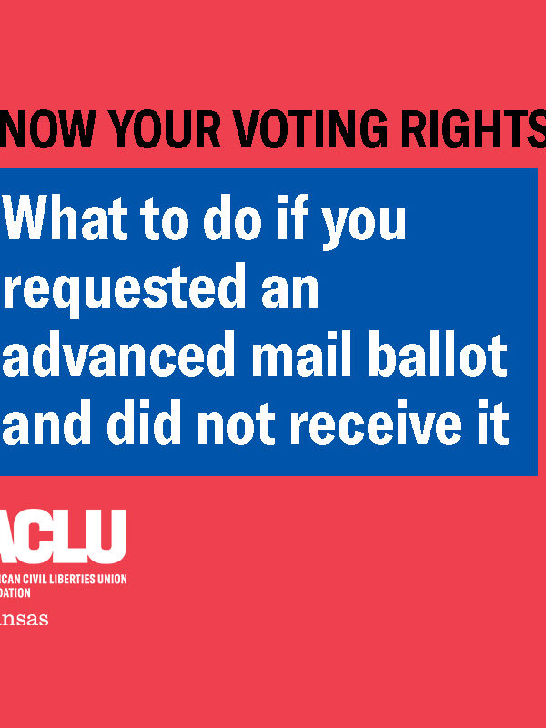 what to do if you requested a mail ballot and did not receive it.