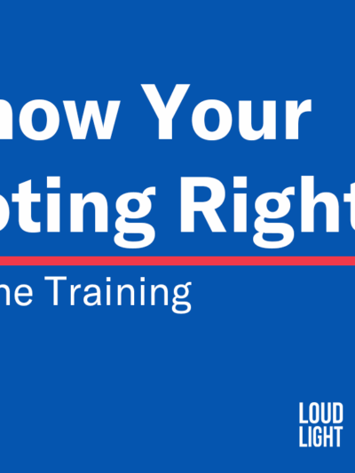 Know Your Voting Rights Online Training