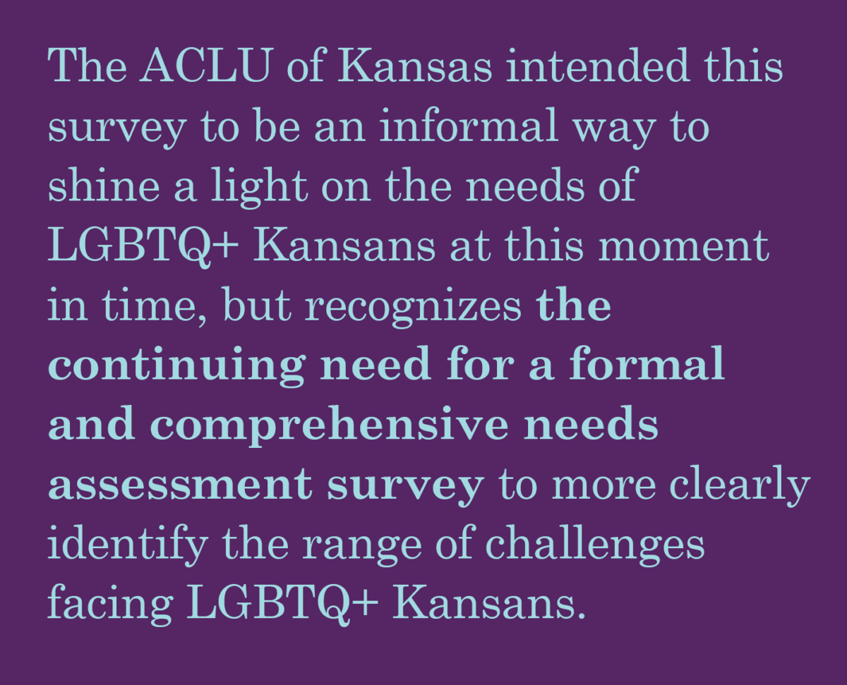 LGBTQ+ Community & Advocate Survey Overview - ACLU of Kansas