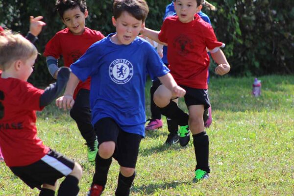 kids playing soccer