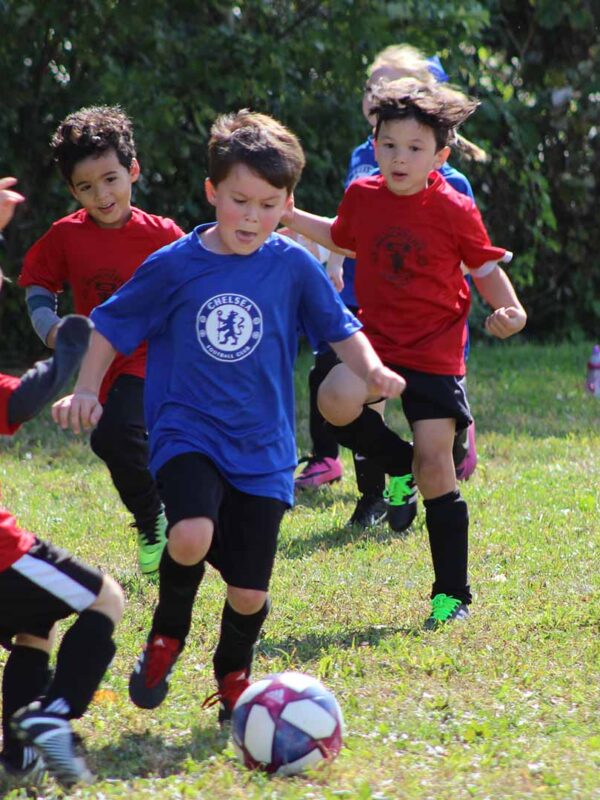 kids playing soccer
