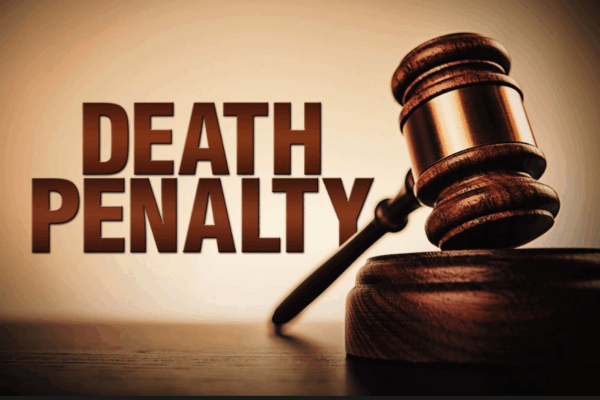 Gavel, image reads "Death Penalty"