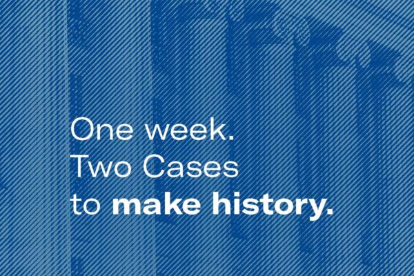 One week. Two Cases  to make history.