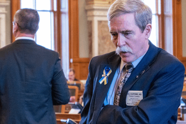 Rep. Bill Clifford, a Republican from Garden City, said he supported a bill mandating emergency health care for infants who survive an abortion, noting he was alarmed medical professionals chose to engage in the “ghastly” procedure. (Sherman Smith/Kansas