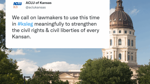 we call on lawmakers to use this time in legislative session meaningfully to strengthen civil rights and civil liberties of every Kansan