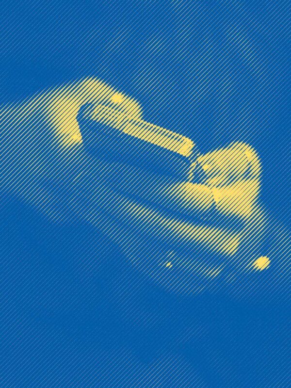 Person using an iPhone