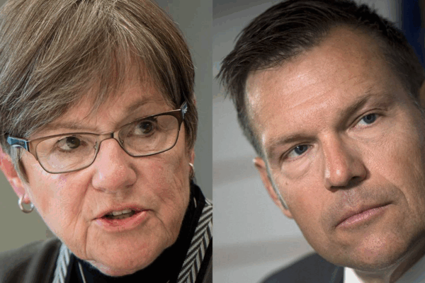 Democratic Kansas Gov. Laura Kelly and GOP Attorney General Kris Kobach Star file photos  Read more at: https://www.kansascity.com/news/politics-government/article277259248.html#storylink=cpy