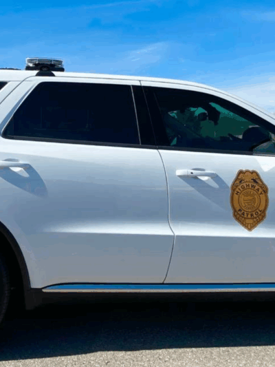 Kansas Highway Patrol vehicle in Manhattan, KS (Feb. 25, 2023) The Wichita Eagle.