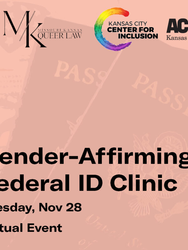 Gender-Affirming Federal ID Clinic Tuesday, Nov 28 Virtual Event