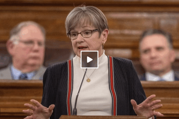Thumbnail of video showing Laura Kelly