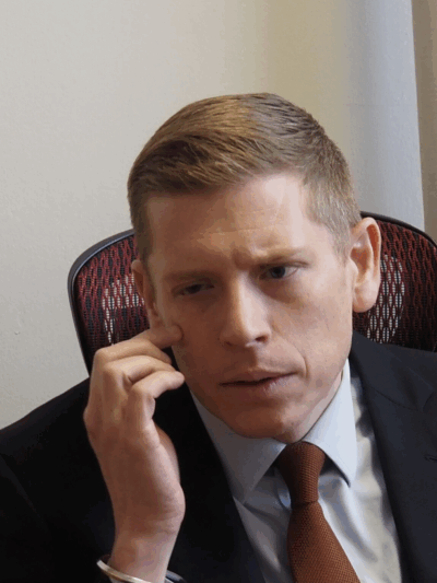 Micah Kubic, executive director of the ACLU of Kansas, talks democratic needs. (Rachel Mipro/Kansas Reflector)