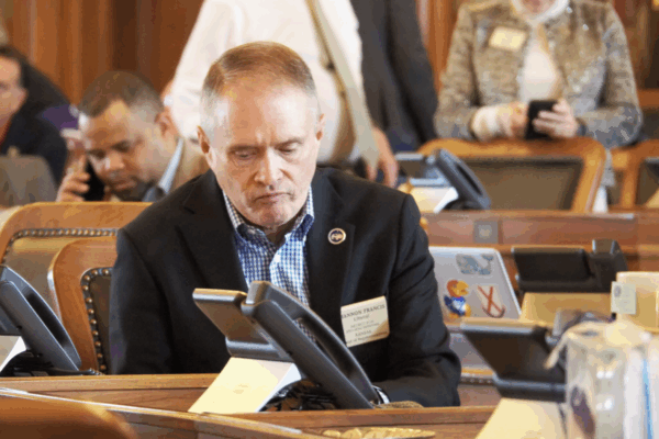 Rep. Shannon Francis, R-Liberal, and a member of the House-Senate auditing committee, made the motions to renew the process of auditing election security in Ford County and to issue a subpoena to compel cooperation of Ford County Clerk Debbie Cox. (Tim Ca