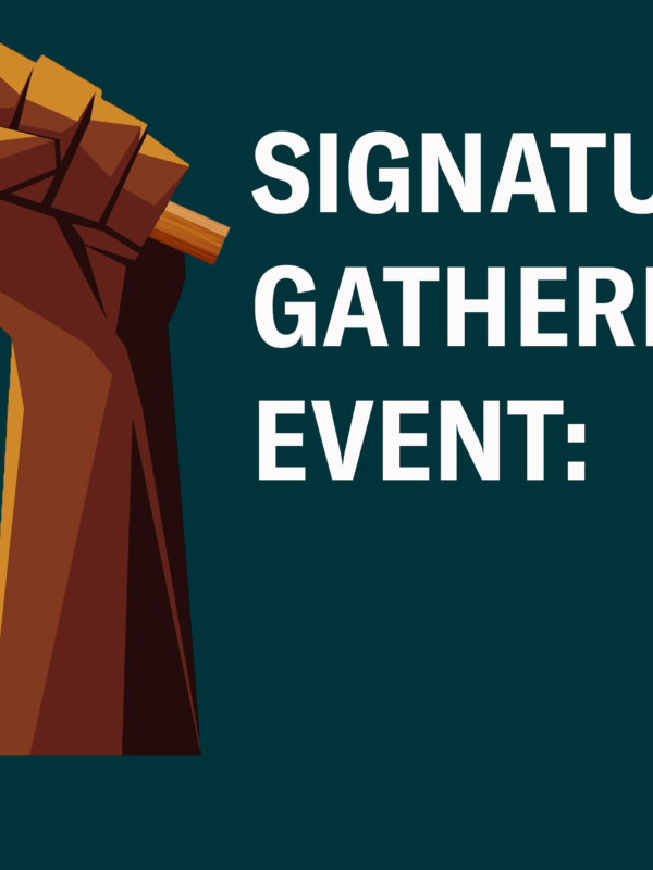 signature gathering event