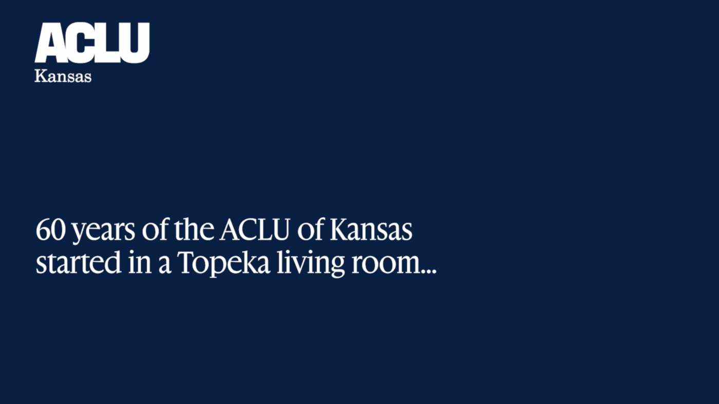 60 years of the ACLU of Kansas started in a Topeka living room...