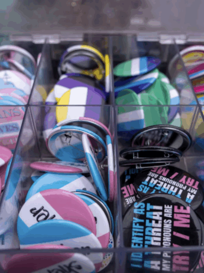 trans rights buttons