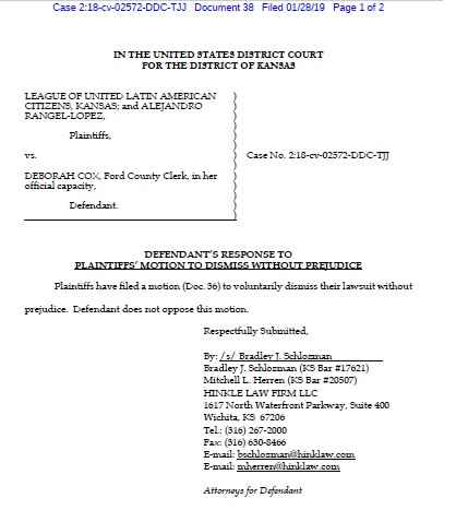 Defense Response to MTD