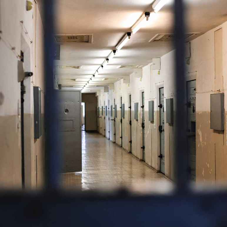 Detention facility hallway