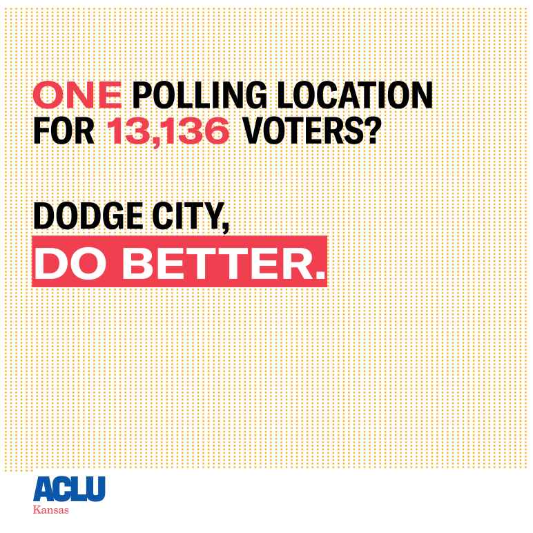 13,136 for one polling site in Dodge City