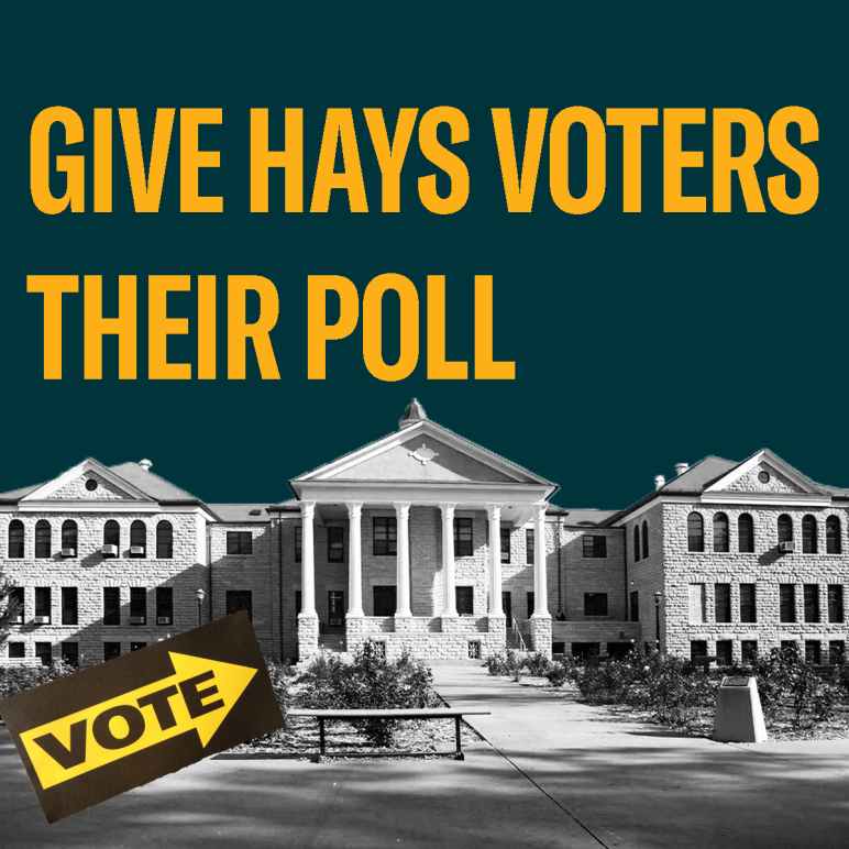 give hays voters their poll fort hays state university voter access polling location bobbi dreiling