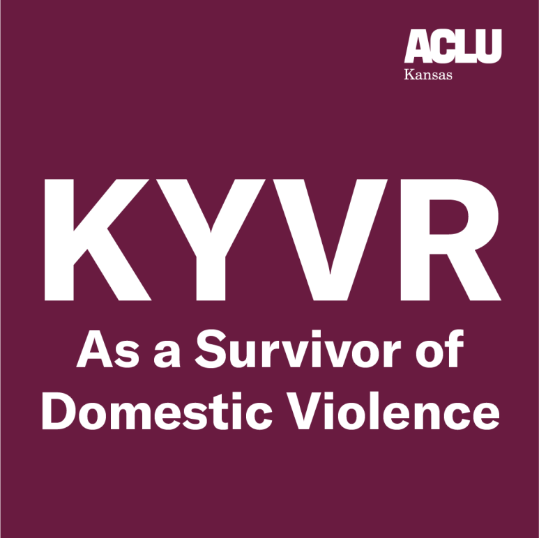 KYVR as a survivor of domestic violence