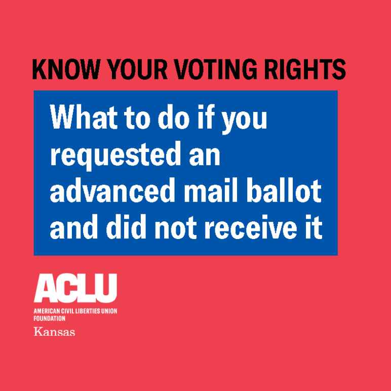 what to do if you requested a mail ballot and did not receive it.