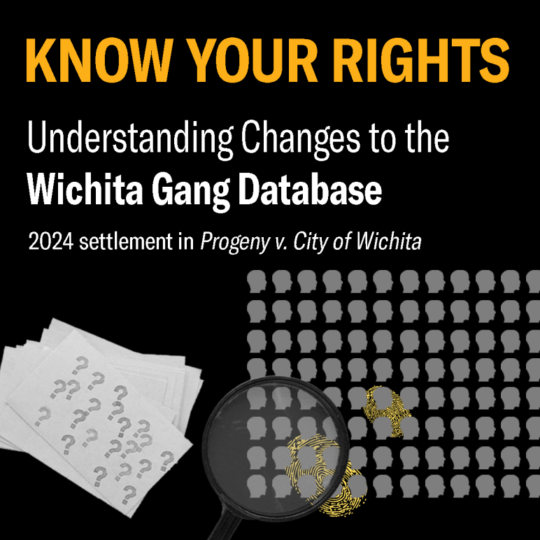 progeny city of wichita gang database settlement