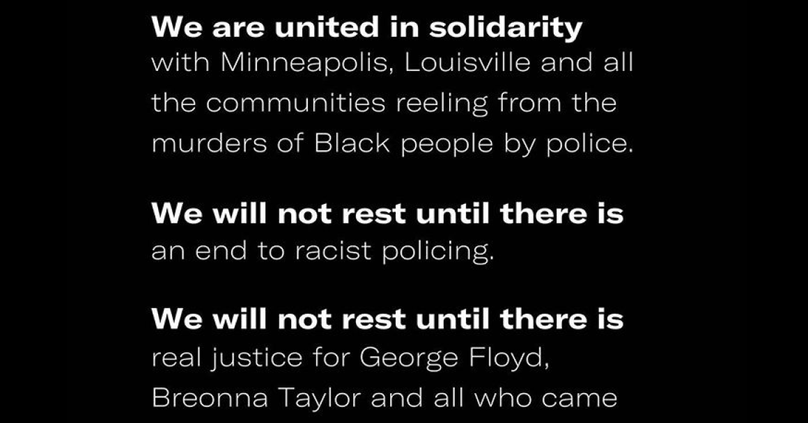 We will not rest until there is an end to racist policing.