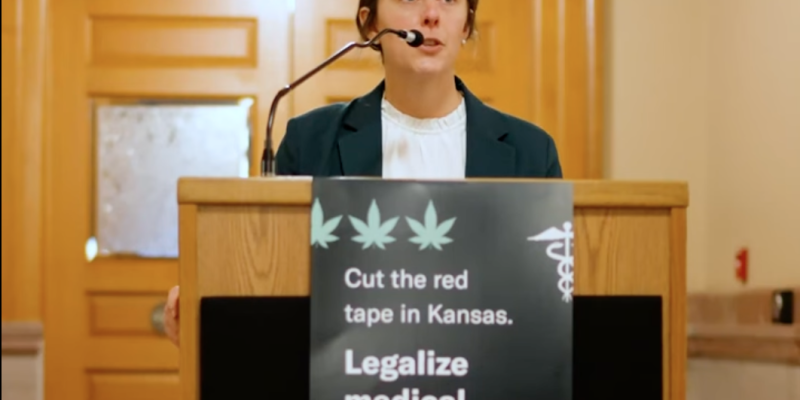 Thumbnail of Sharon Brett Speaking at the Medical Marijuana Day of Action at the Kansas Capitol