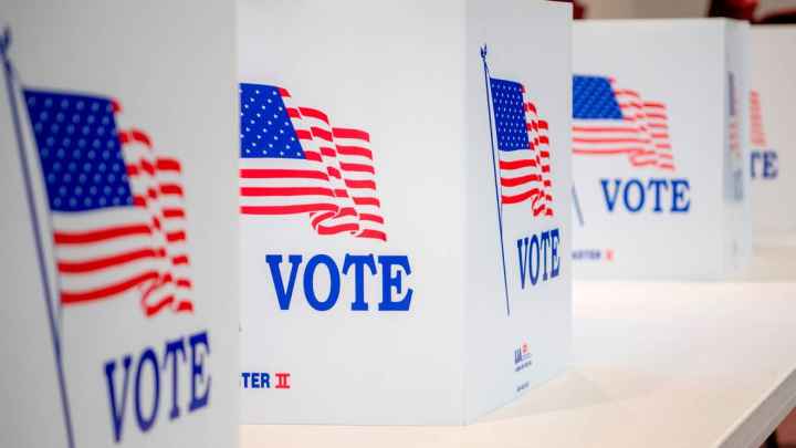 Voting booths. ABBY DREY adrey@centredaily.com