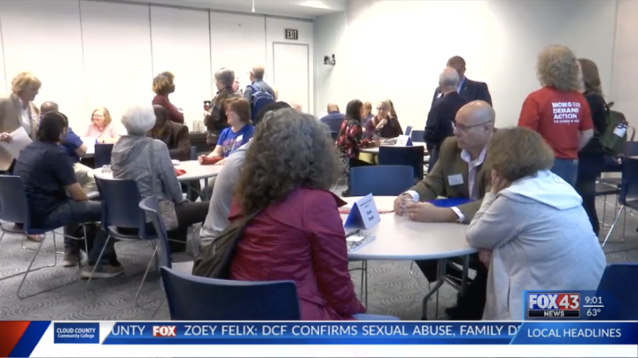 Voters discuss issues with Topeka City Council Candidates