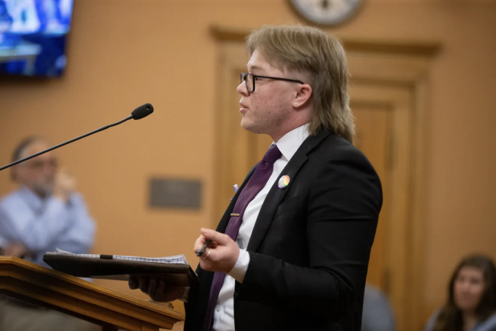 ACLU of Kansas attorney D.C. Hiegert has testified against anti-transgender bills in the Legislature and has worked on an ongoing lawsuit about gender marker changes on state-issued IDs. Evert Nelson/The Capital-Journal