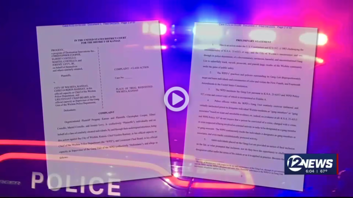 Thumbnail of news video showing papers of settlement