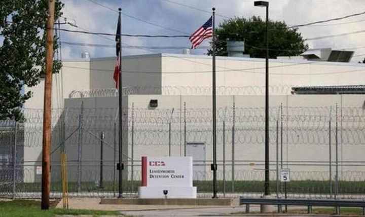 Core Civic Leavenworth prison from outside