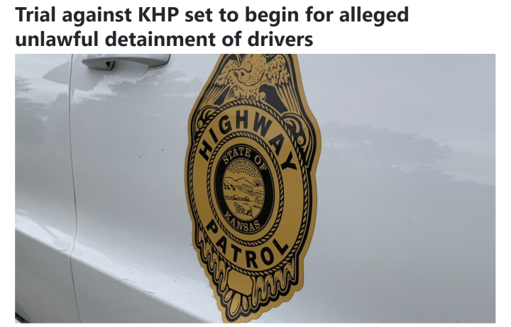 kansas highway patrol emblem on car door