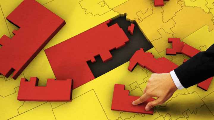 Picture of the state of Kansas as a puzzle being put together
