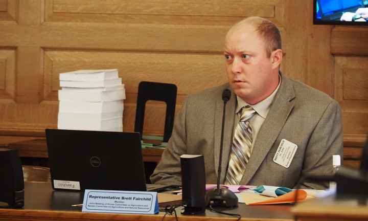 Rep. Brett Fairchild, R-St. John, joined a bipartisan group of legislators endorsing a House bill banning no-knock search warrants of residences and adoption of a law requiring officers to be in uniform when serving the warrants. (Sherman Smith/Kansas Ref