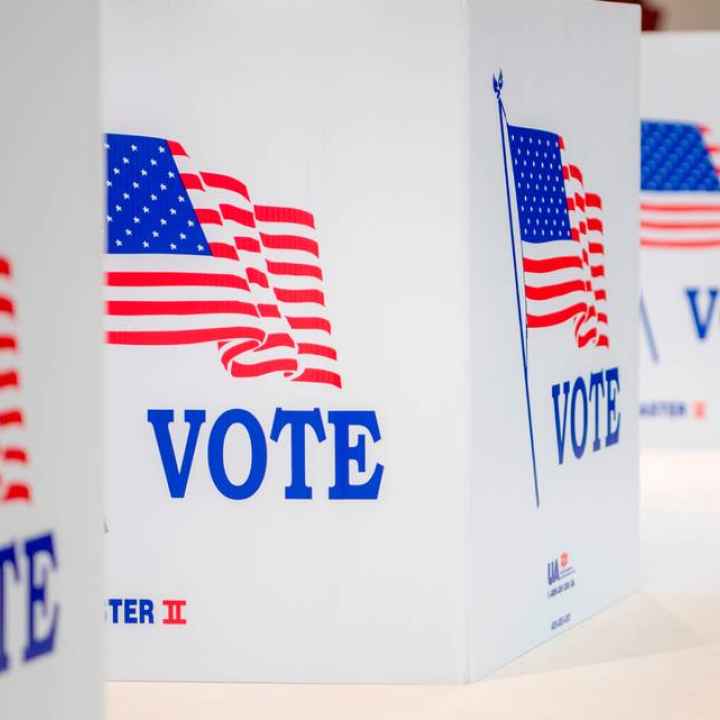 Voting booths. ABBY DREY adrey@centredaily.com