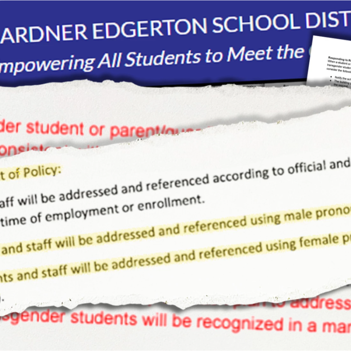 The Gardner Edgerton School District is considering a policy that would require students to use the restroom or locker room that corresponds with their “gender assigned at birth.” An earlier policy would have also required students to use the pronouns tha
