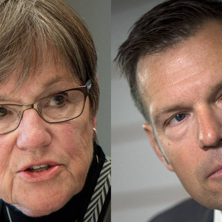Democratic Kansas Gov. Laura Kelly and GOP Attorney General Kris Kobach Star file photos Read more at: https://www.kansascity.com/news/politics-government/article277259248.html#storylink=cpy