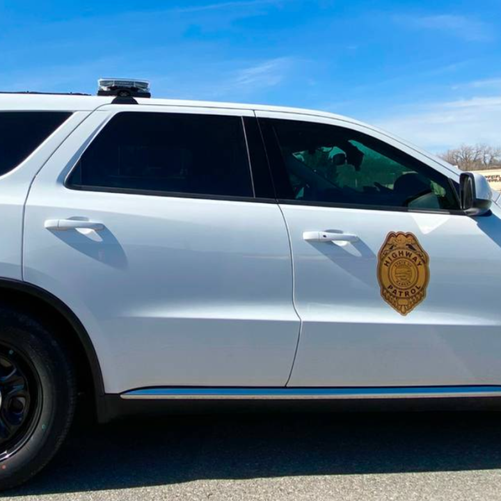 Kansas Highway Patrol vehicle in Manhattan, KS (Feb. 25, 2023) The Wichita Eagle.
