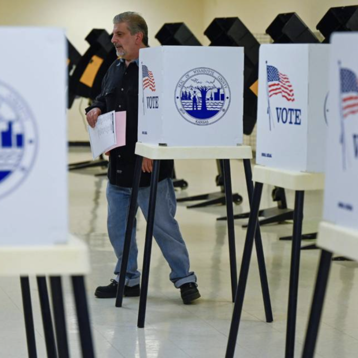Robert Billaci of Kansas City, Kansas, voted in the general election on Tuesday, Nov. 7, 2023, at the Bethany Community Center in Kansas City, Kansas. TAMMY LJUNGBLAD tljungblad@kcstar.com Read more at: https://www.kansascity.com/news/politics-government