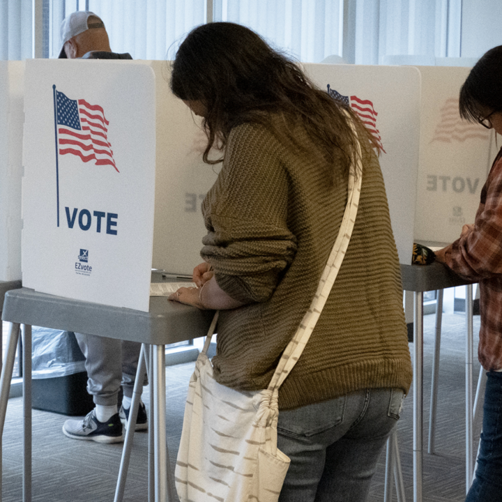 Thousands of Kansans with felony records are eligible to vote, according to the ACLU of Kansas. (Sherman Smith/Kansas Reflector)