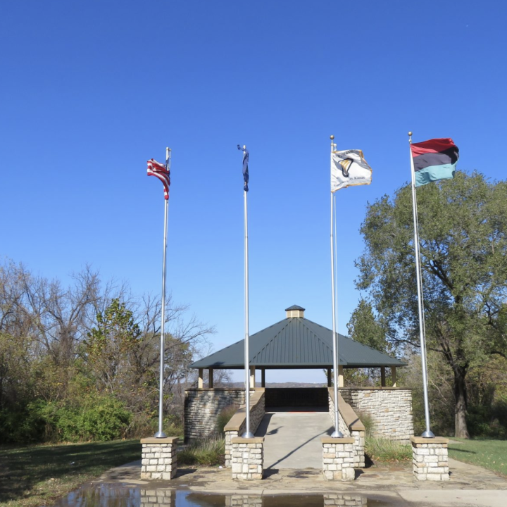 The Quindaro Ruins Overlook in Kansas City, Kansas, was dedicated on Juneteenth in 2008. A plaque reads: “Quindaro must live on in our hearts forever. The area, once mighty, also serves as a reminder of man’s mortality and of our quest for freedom, digni
