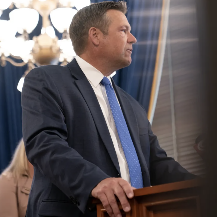 Kansas Attorney General Kris Kobach sued Gov. Laura Kelly's administration last summer over gender marker changes on driver's licenses. 2023 File Photo/The Capital-Journal