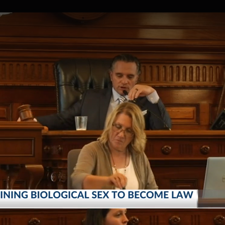 Ty Masterson during the veto override session for SB 180, banning transgender people from public spaces
