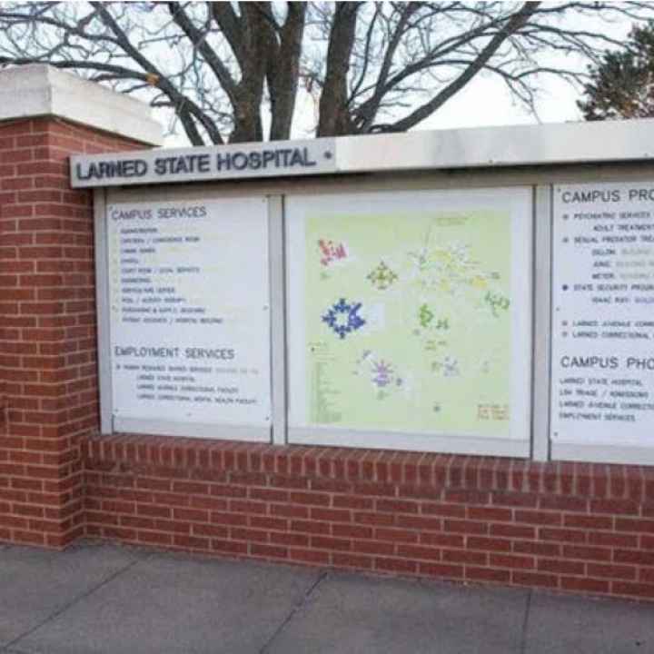 A lawsuit filed Thursday alleges the state is not doing enough to address long wait times for evaluations and treatment at Larned State Hospital, arguing Kansas is trailing its peers nationally. Photo courtesy of Topeka Capital-Journal
